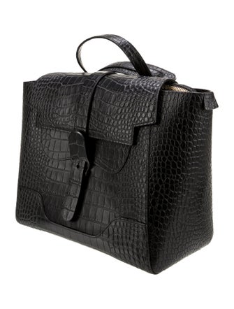 Senreve Embossed Leather Backpack