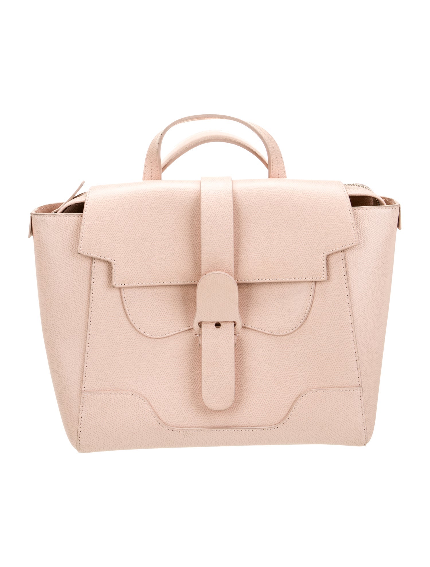 Senreve Embossed Leather Top Handle Bag