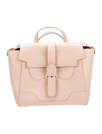 Senreve Embossed Leather Top Handle Bag