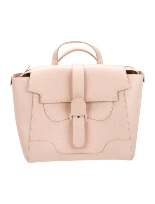 Senreve Embossed Leather Top Handle Bag