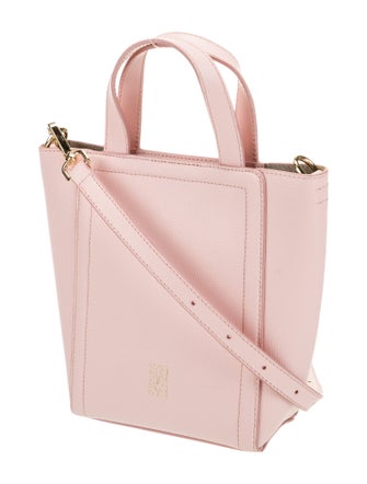 Senreve Embossed Leather Top Handle Bag