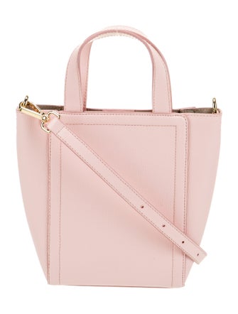 Senreve Embossed Leather Top Handle Bag