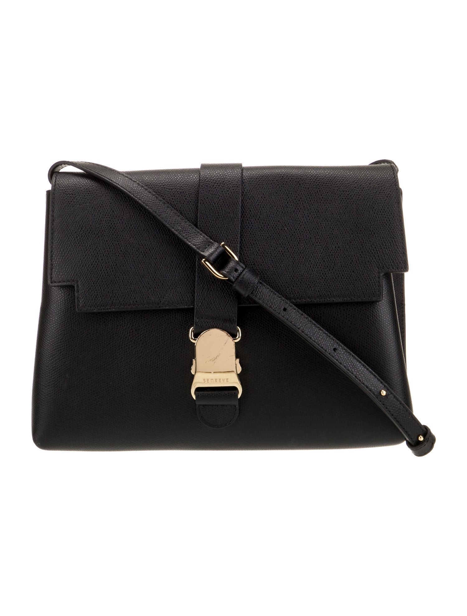 Senreve Embossed Leather Shoulder Bag