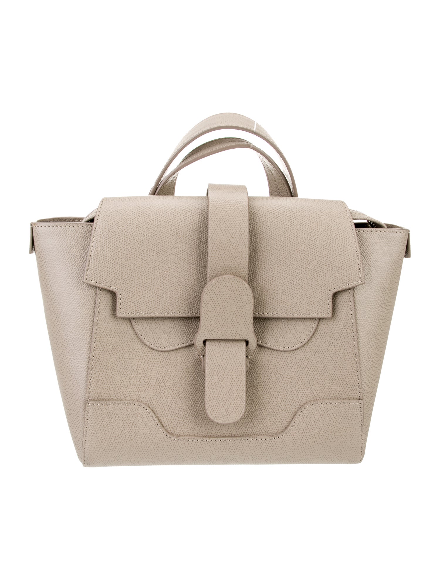 Senreve Embossed Leather Top Handle Bag