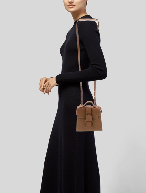 Senreve Embossed Leather Backpack