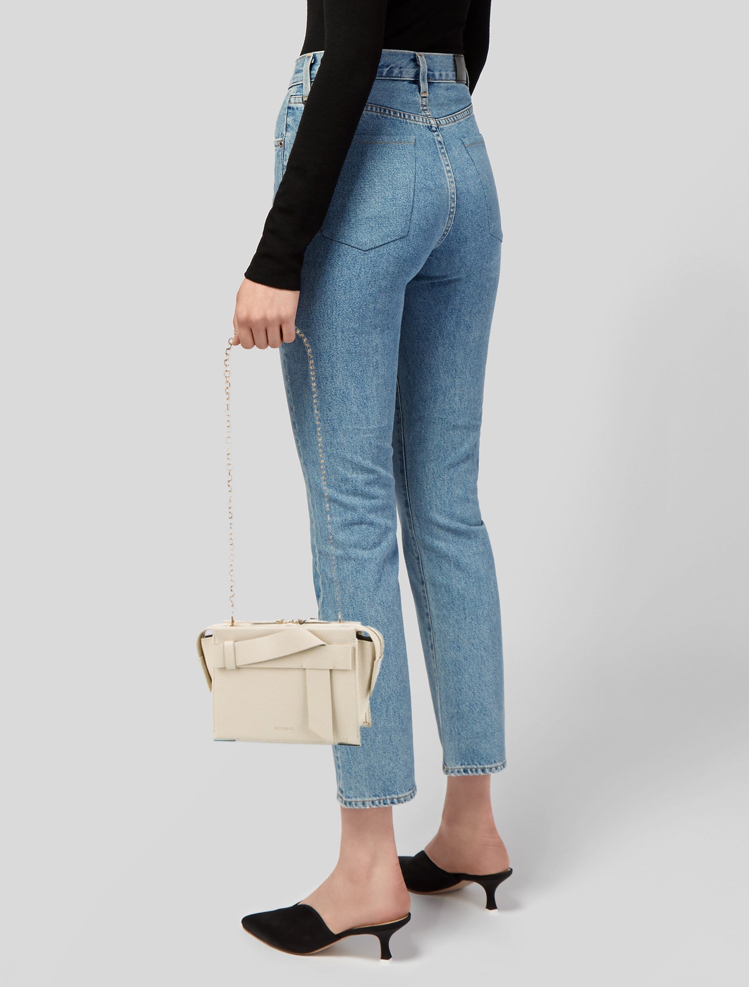 Senreve Embossed Leather Shoulder Bag