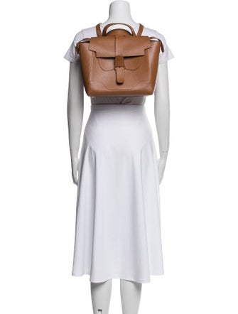 Senreve Leather Top Handle Bag