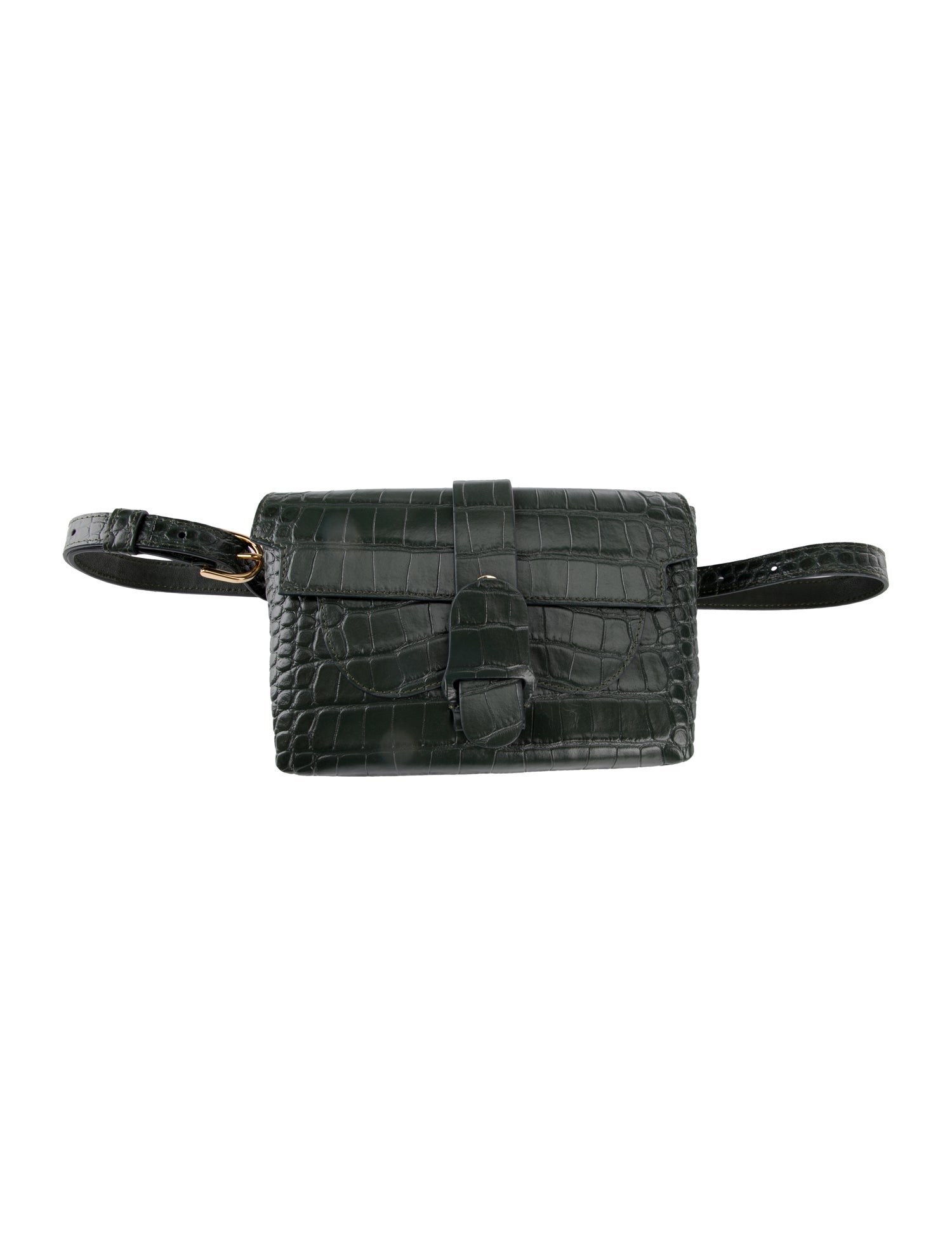 Senreve Embossed Leather Belt Bag