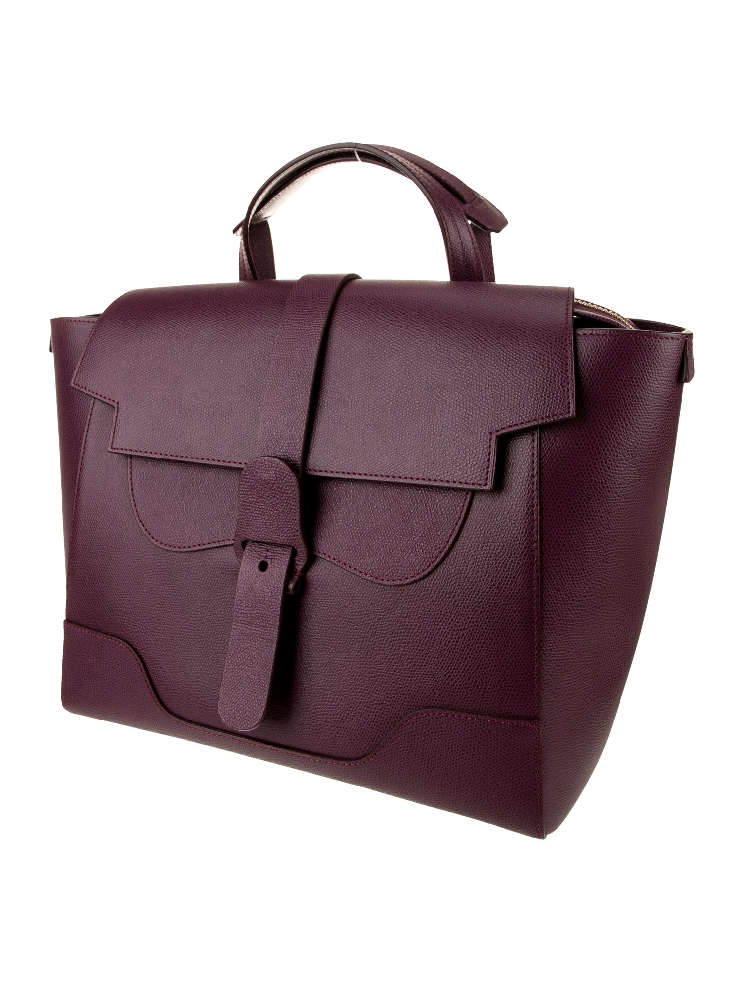 Senreve Leather Top Handle Bag