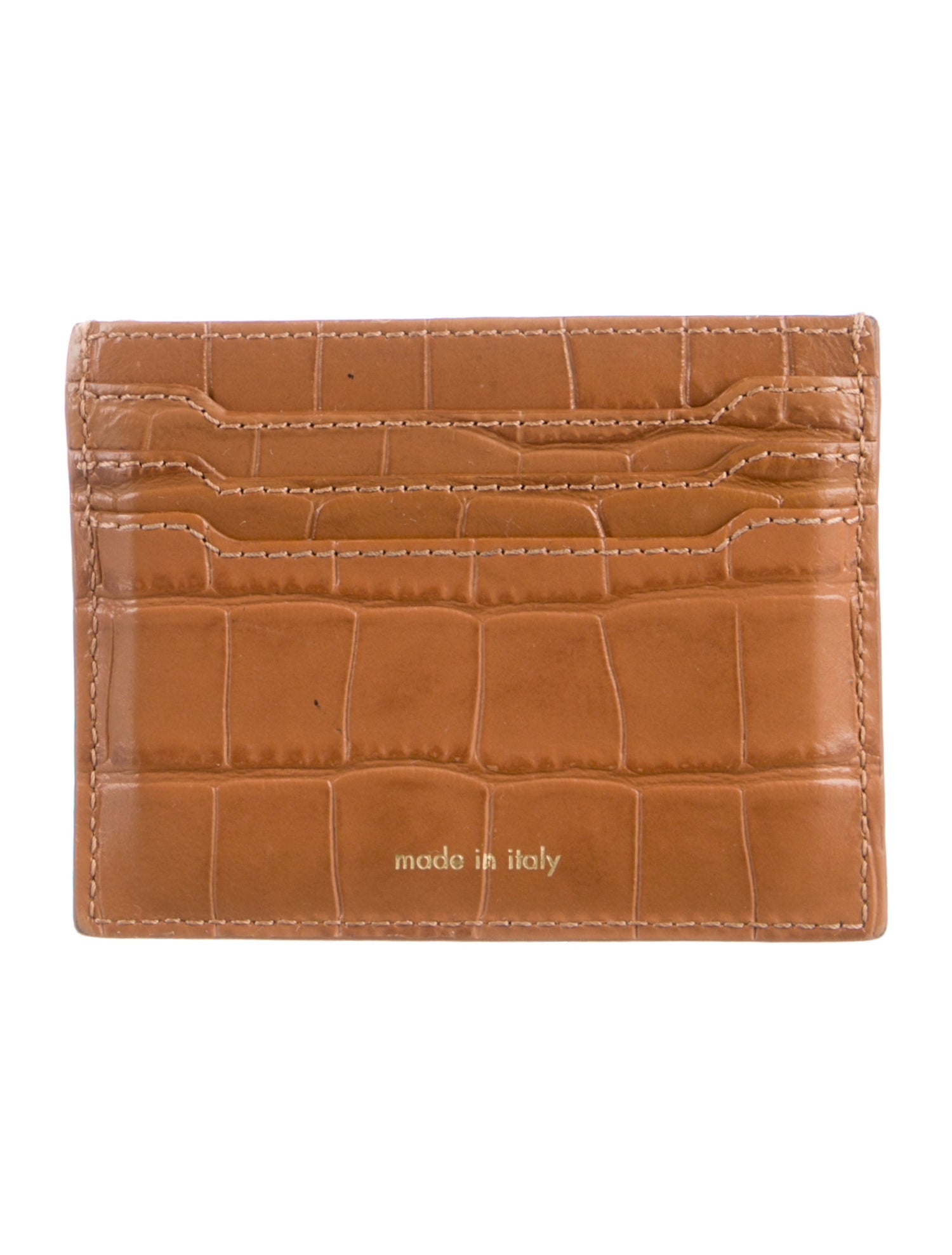 Senreve Leather Animal Print Card Holder
