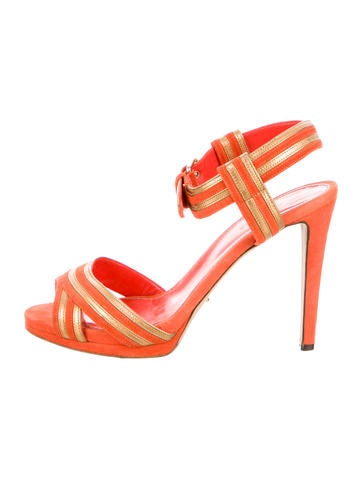 Sergio Rossi Platform Ankle-Strap Sandals