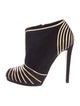 Sergio Rossi Metallic Stripe Booties