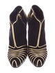 Sergio Rossi Metallic Stripe Booties