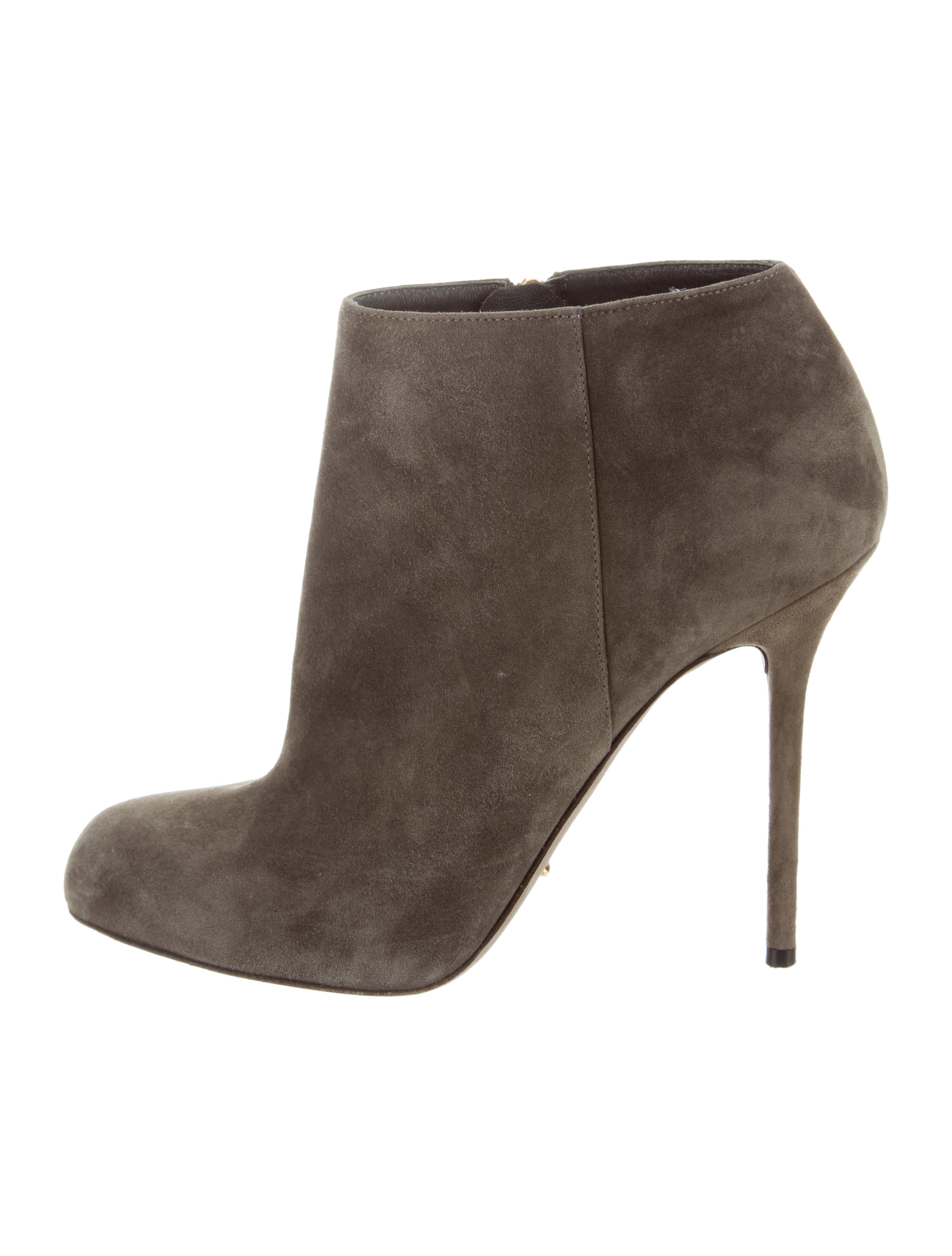 Sergio Rossi Suede Pointed-Toe Booties