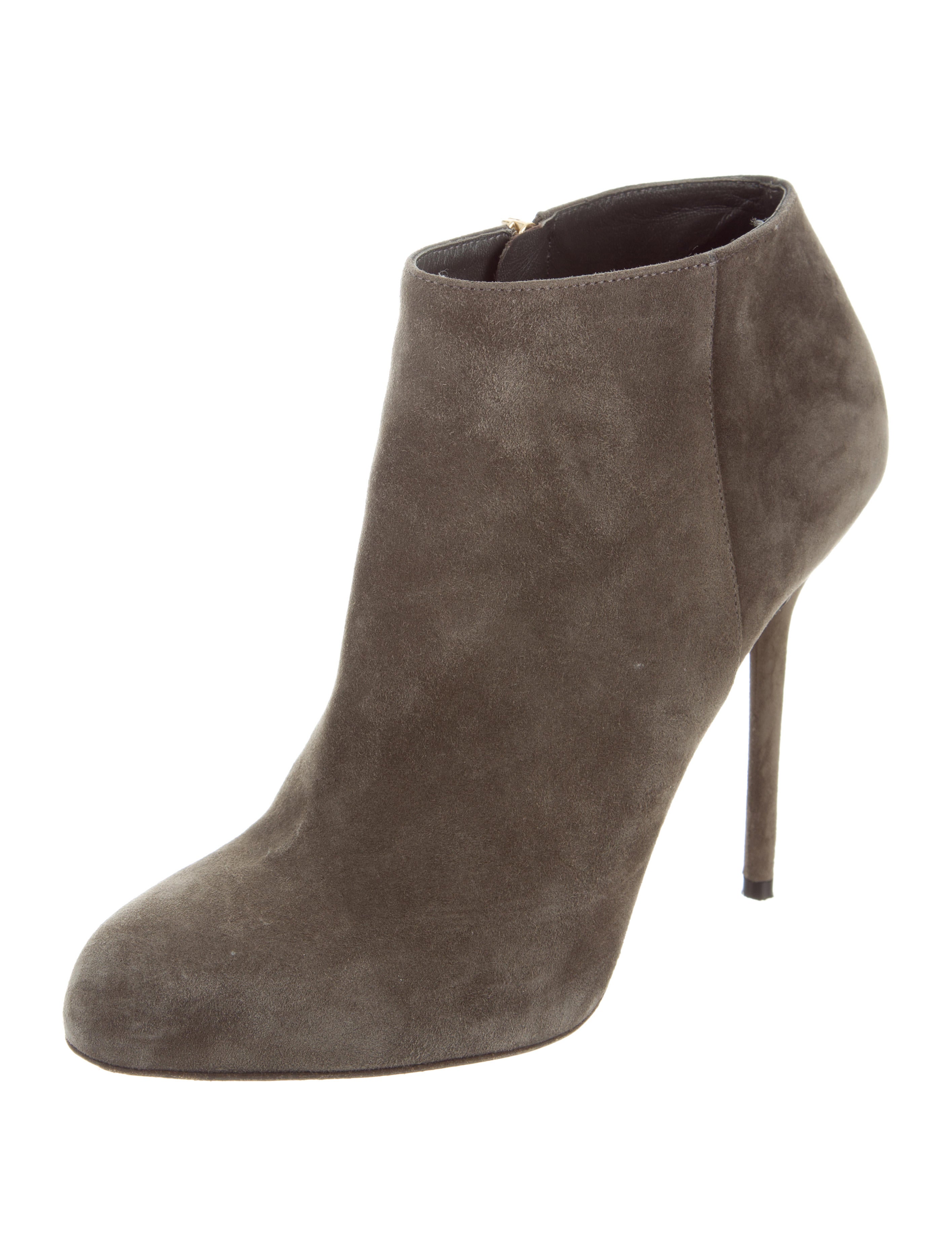 Sergio Rossi Suede Pointed-Toe Booties