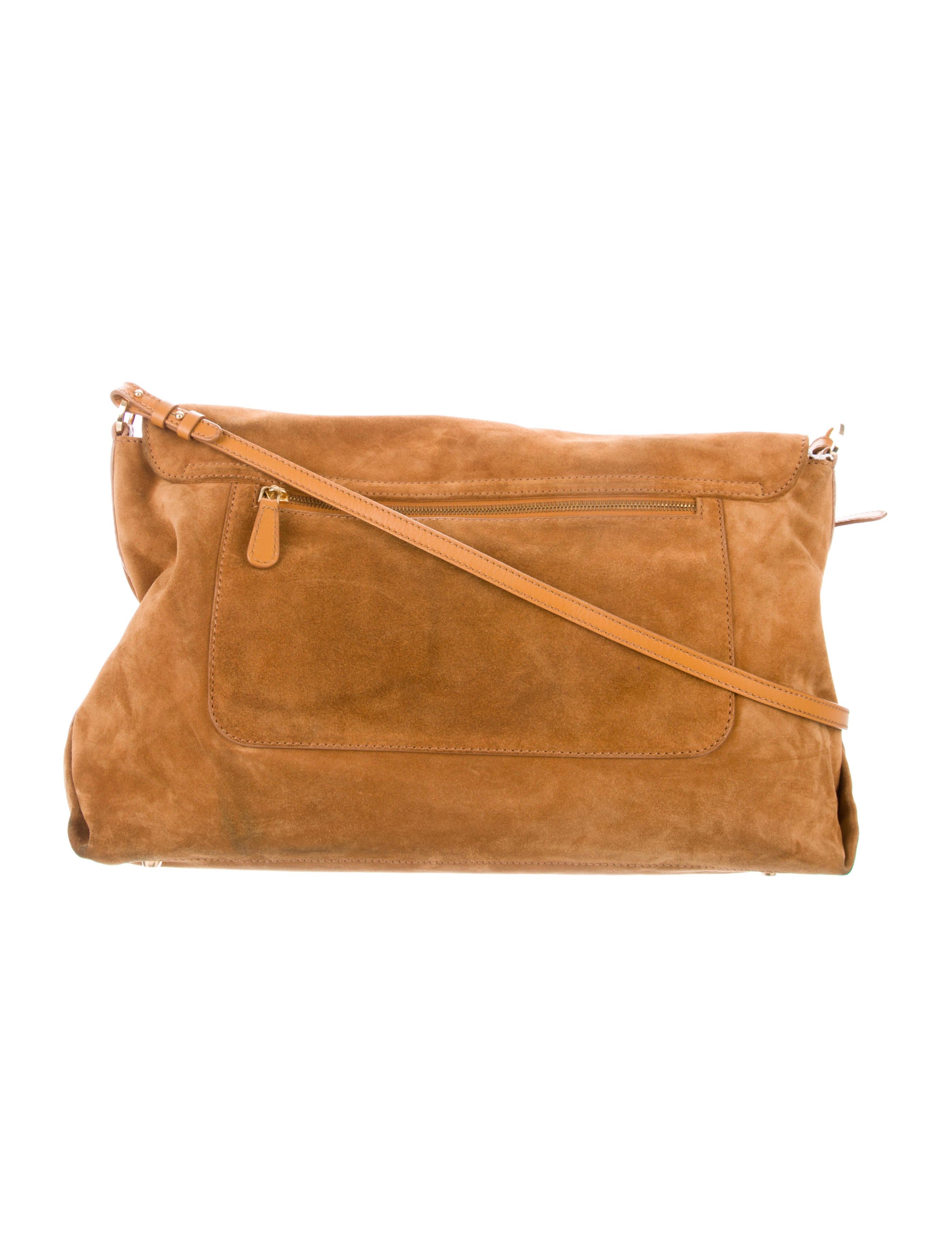 Sergio Rossi Suede Shoulder Bag Handbags Ser32682 The Realreal Suede Shoulder Bag