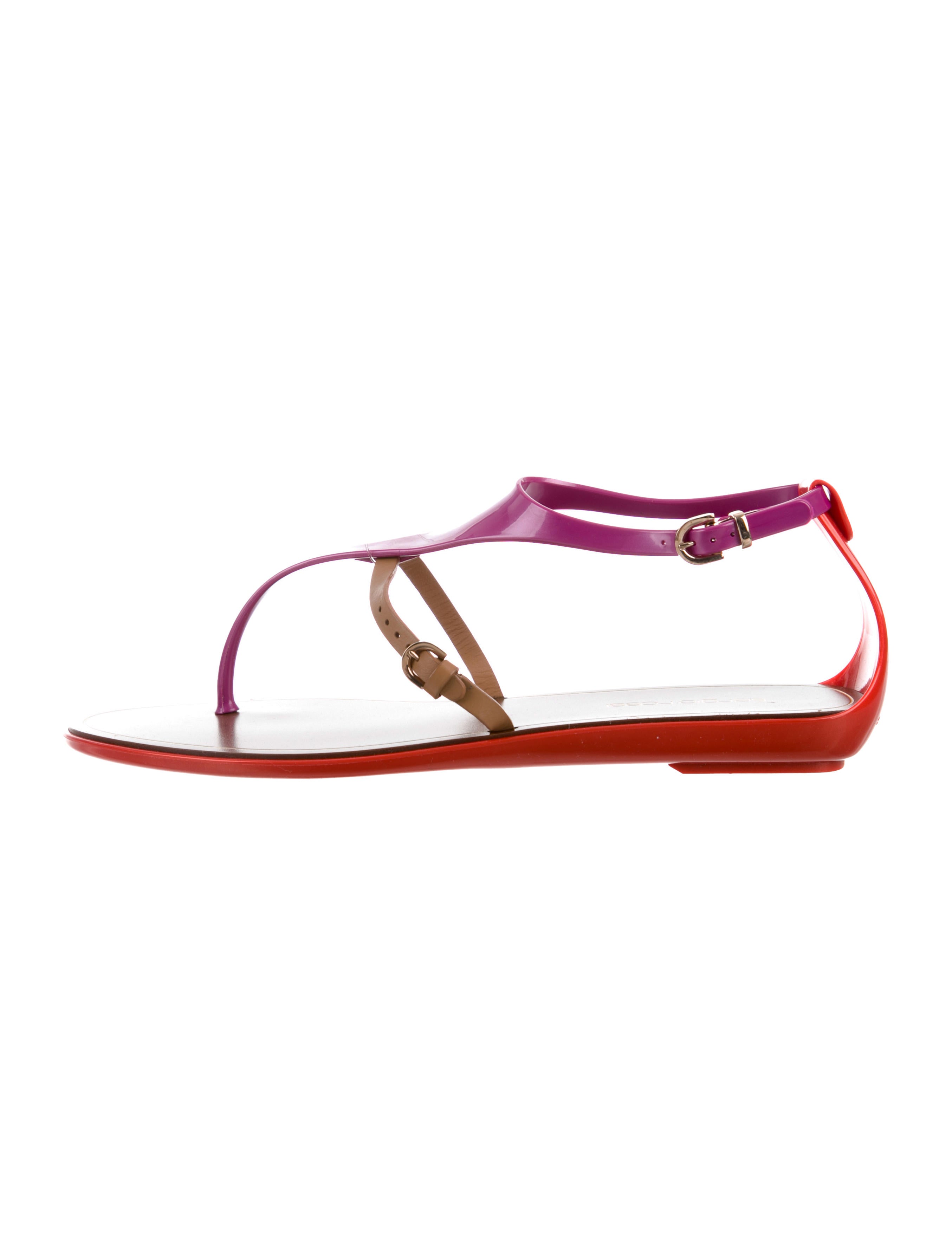 sergio rossi jelly sandals