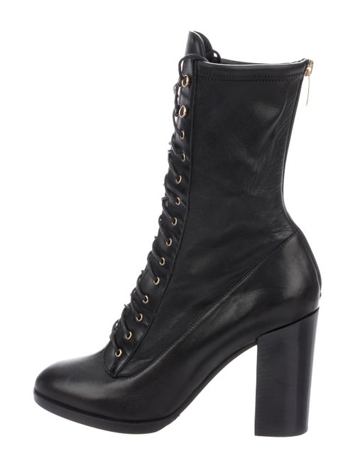 Sergio Rossi Leather Ankle Boots Black
