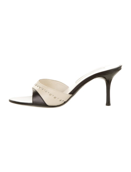 Sergio Rossi Leather Slides