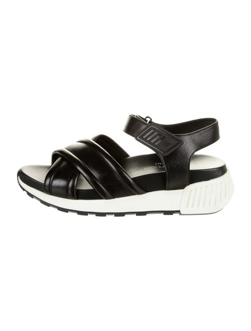 Sergio Rossi Leather Sandals Black