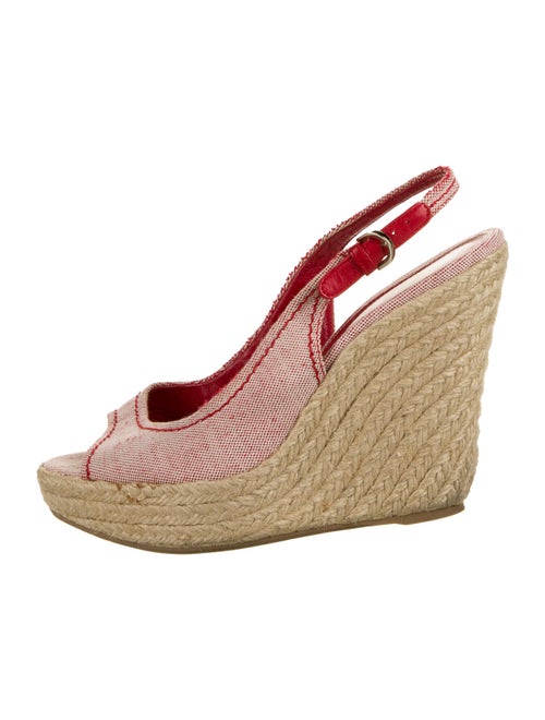 Sergio Rossi Slingback Sandals Red
