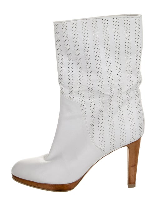 Sergio Rossi Leather Boots White