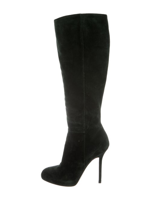 Sergio Rossi Suede Boots Green
