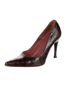 Sergio Rossi Crocodile Pumps