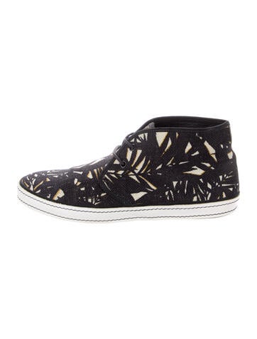 Sergio Rossi Sneakers Canvas Printed UK 7 | 8
