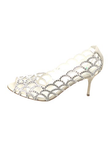 Sergio Rossi Pumps Suede Crystal Embellishments IT 37.5 | 7.5