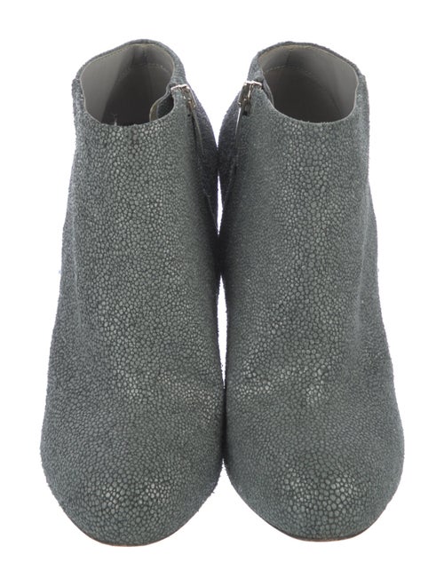 Sergio Rossi Suede Floral Print Sock Boots