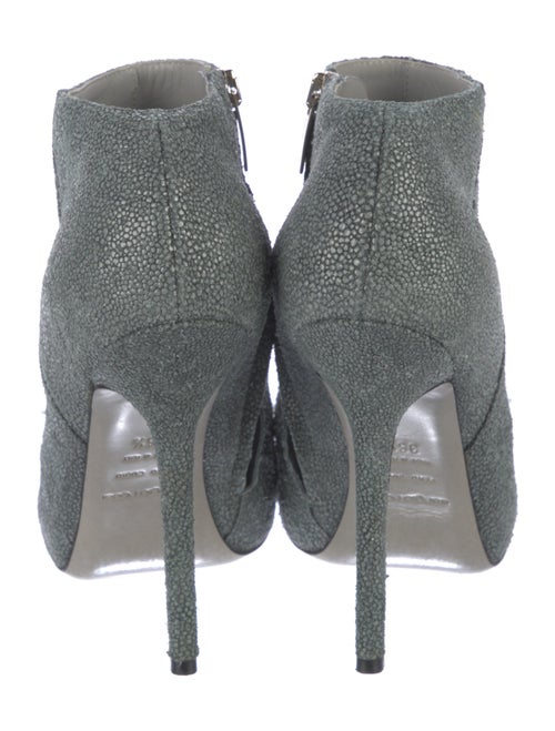 Sergio Rossi Suede Floral Print Sock Boots