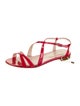 Sergio Rossi Patent Leather T-Strap Sandals