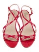 Sergio Rossi Patent Leather T-Strap Sandals