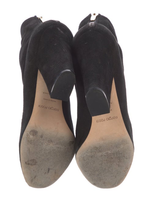 Sergio Rossi Suede Sock Boots