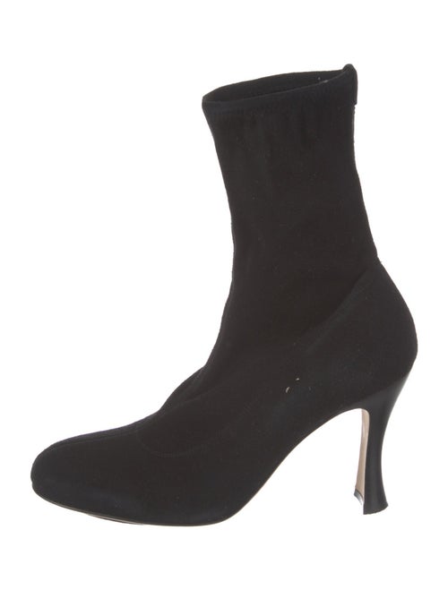 Sergio Rossi Suede Sock Boots