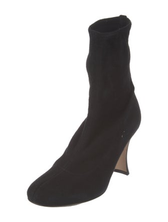 Sergio Rossi Suede Sock Boots