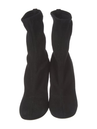 Sergio Rossi Suede Sock Boots