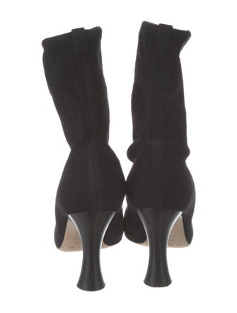Sergio Rossi Suede Sock Boots