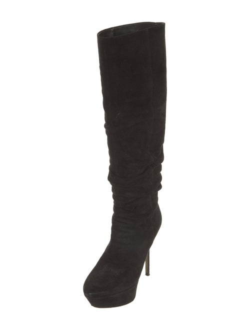 Sergio Rossi Suede Slouch Boots