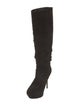 Sergio Rossi Suede Slouch Boots
