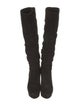 Sergio Rossi Suede Slouch Boots
