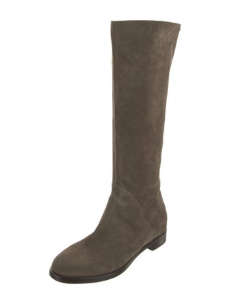 Sergio Rossi Suede Riding Boots