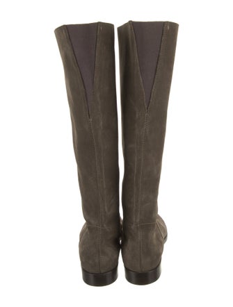 Sergio Rossi Suede Riding Boots