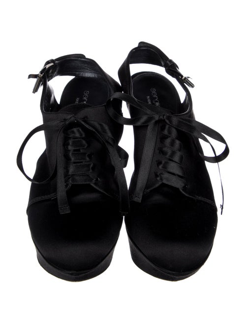 Sergio Rossi Satin Lace-Up Boots