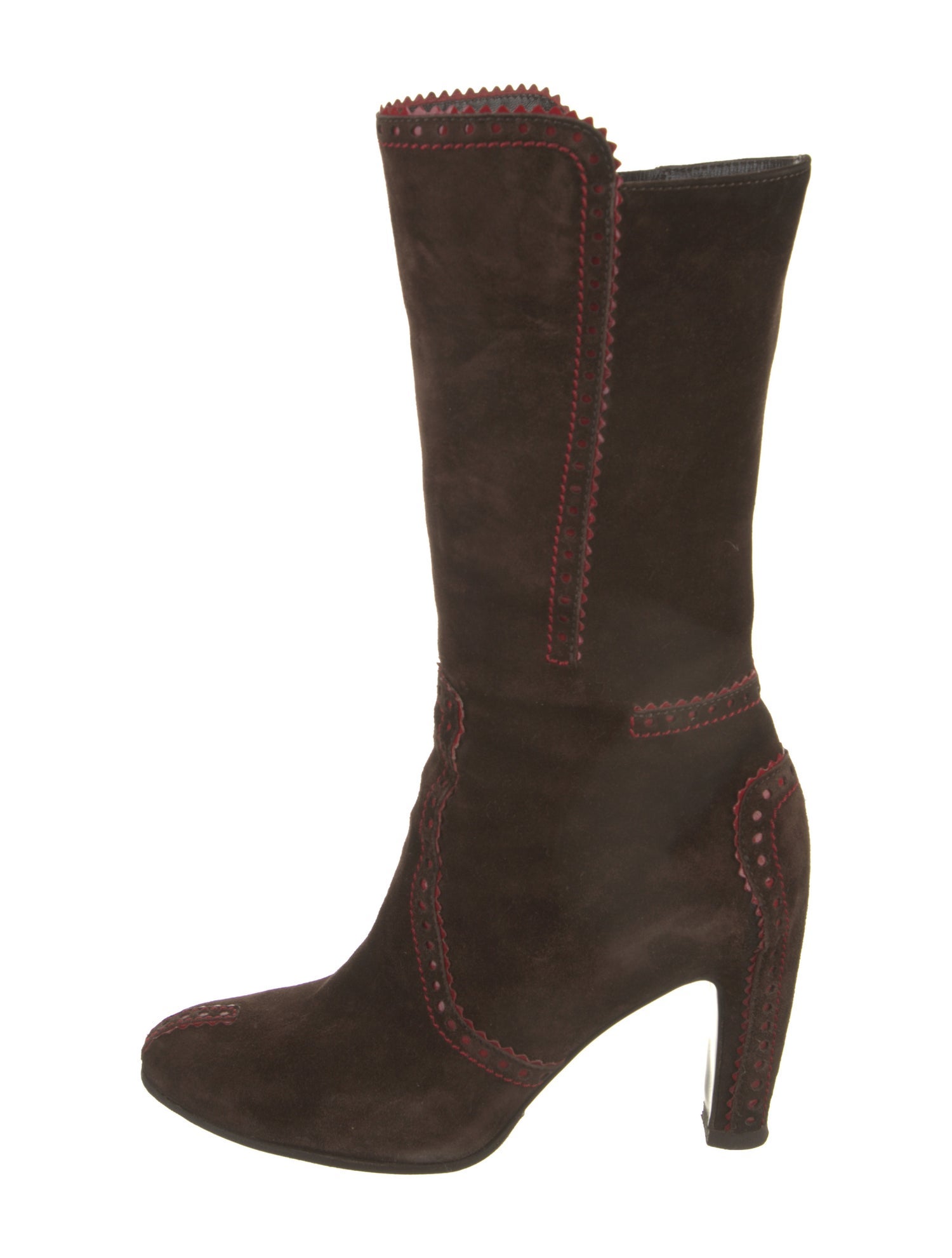 Sergio Rossi Suede Sock Boots