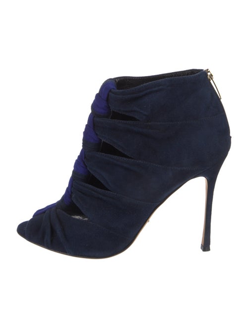 Sergio Rossi Suede Cutout Accent Boots