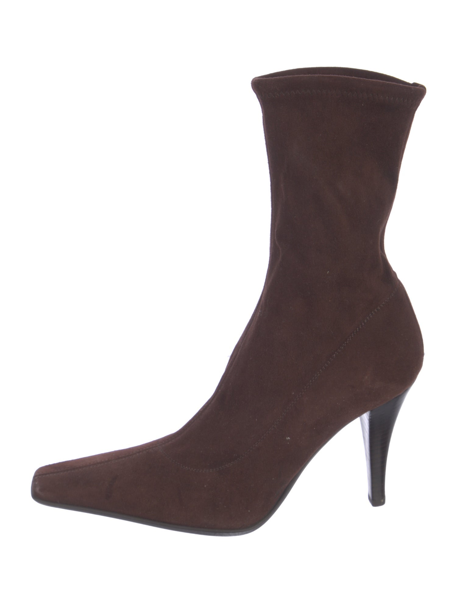 Sergio Rossi Suede Sock Boots