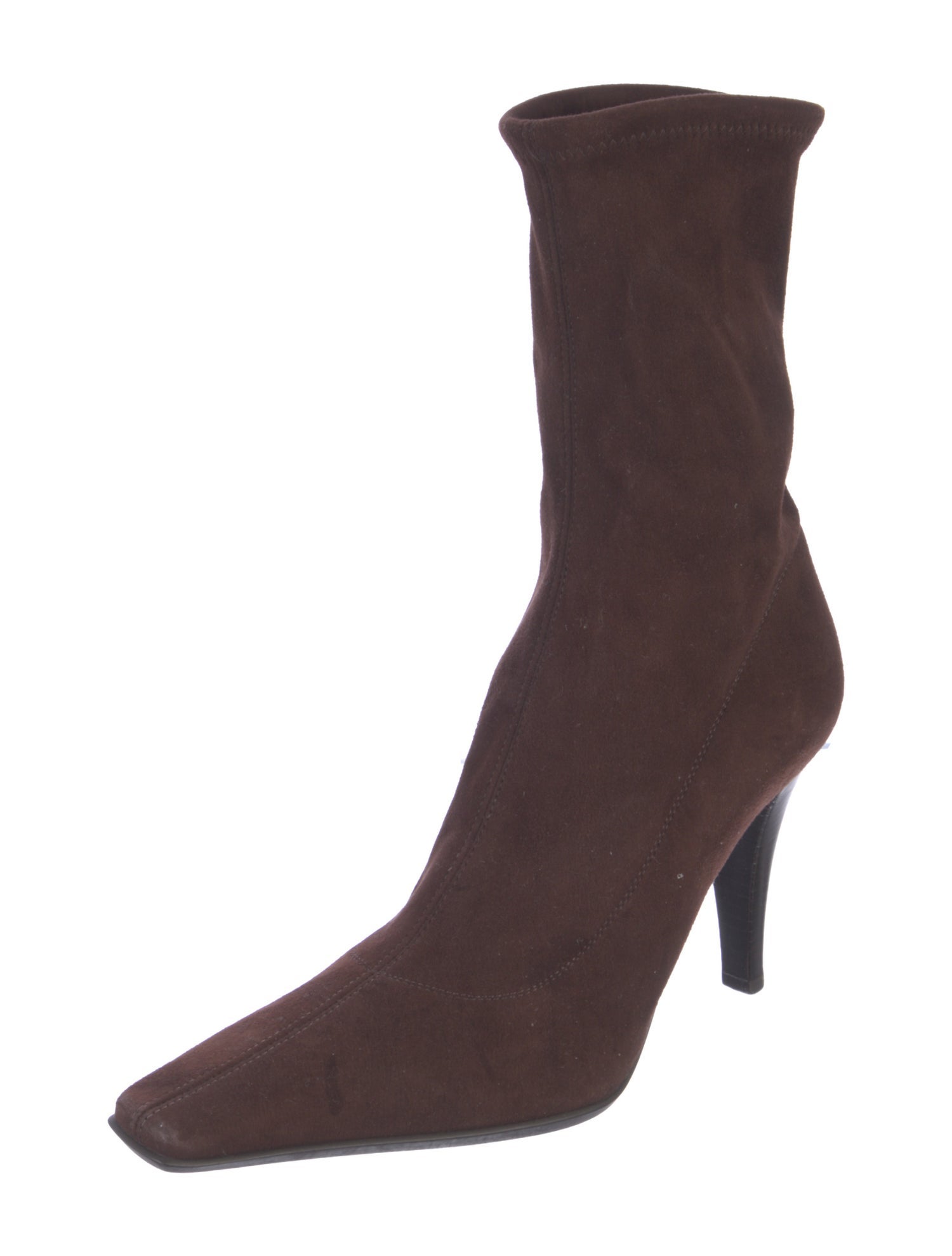 Sergio Rossi Suede Sock Boots
