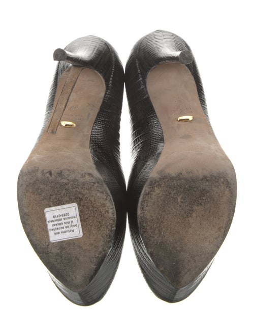 Sergio Rossi GG Embossed Patent Leather Pumps